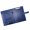 Blue, variant on Leather Conference Folder with Writing Pad Closure Clipboard Folder Document Folder with Card Holders Pen Slot