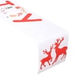 thumbnail image 2 of ¡Ahorra con los Mejores Precios!, Bandera de mesa navideña de lino doble con estampado creativo, mantel de muñeco de nieve, ambientes, decoraciones navideñas Akmoler, 2 of 7