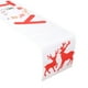 thumbnail image 2 of Fiudx Ofertas del día Bandera de mesa navideña de lino doble con estampado creativo, mantel de muñeco de nieve, ambientes, decoraciones navideñas, 2 of 3