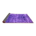 thumbnail image 2 of Ahgly Company Indoor Round Oriental Purple Industrial Area Rugs, 5' Round, 2 of 4