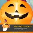 thumbnail image 4 of Outsunny 3.4ft Inflatable Halloween Window Sticker Ghost with Orange Face, 4 of 10