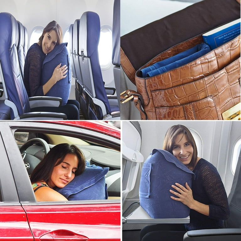 SkyRest®️ Inflatable Travel Pillow, Ergonomic Design