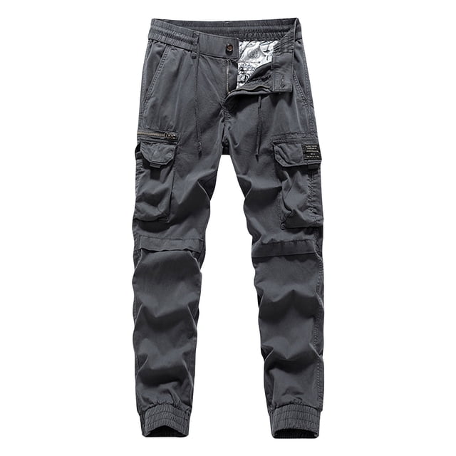 Gray Mens Work Cargo Brunch Stretch Going Out Overalls Trousers Pants One Piece for Mens Loose Fit Overall Straight Leg Basic Long Leg Summer Fall Jumpsuits 2025 4XL
