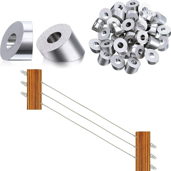 30 Pieces Angled Beveled Washer, 1/4 Inch 30 Degree T316 Stainless Steel Beveled Washer, for from 1/8 Inch to 3/16 Inch Deck Cable Railing, DIY Balustrade