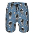 thumbnail image 3 of Balery Astronaut Traje de Baño Estilo Hawaiano para Hombre, Shorts de Secado Rápido con Bolsillos-XX-Large, 3 of 6