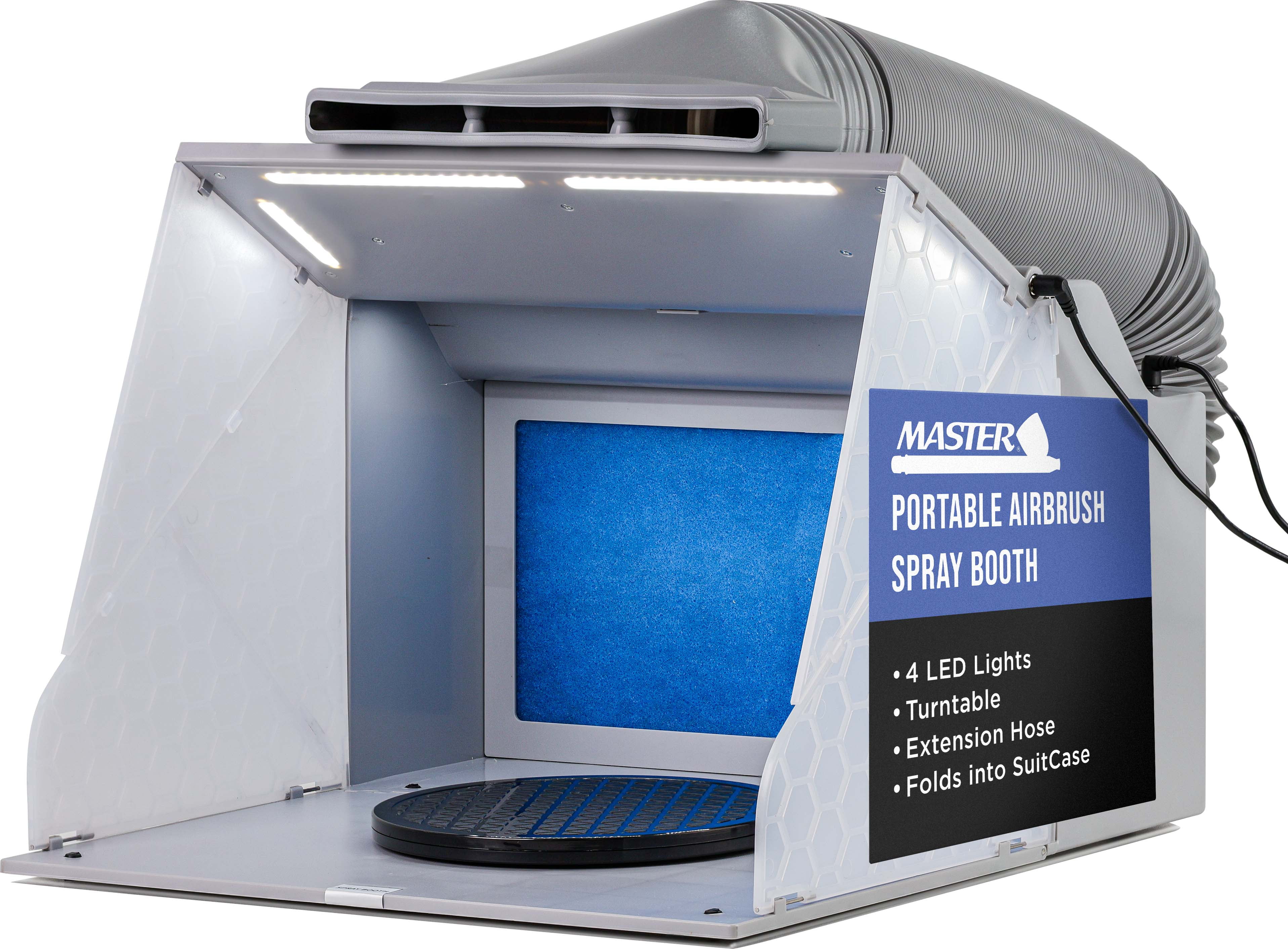 SPECSTAR Dual Fans Airbrush Paint Spray Booth with 4 LED SPECSTAR Dual Fans Airbrush Paint Spray Booth with 4 LED