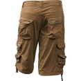 thumbnail image 4 of Ma Croix Mens Premium Utility Loose Fit Twill Cotton Multi Pocket Cargo Shorts Outdoor Wear, 4 of 6