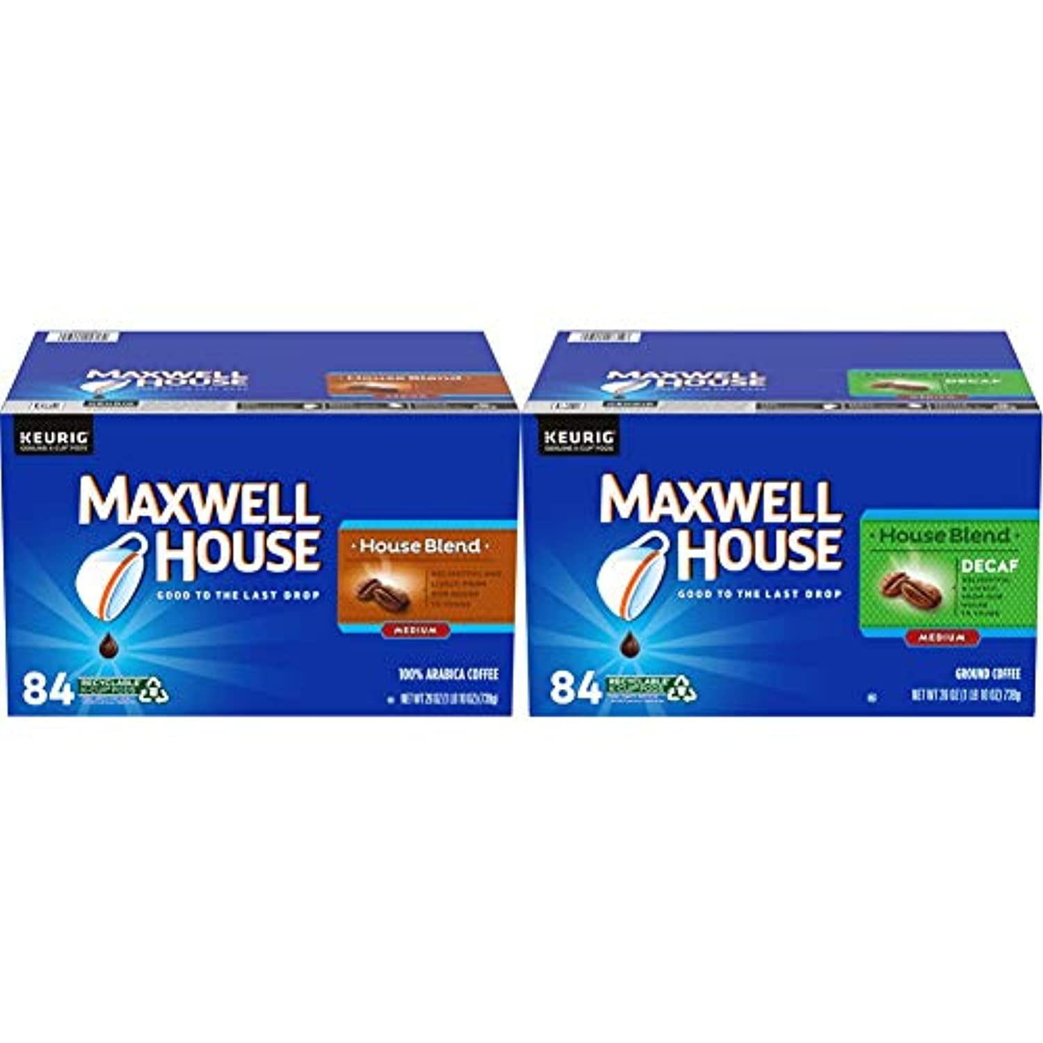 Maxwell House House Blend Medium Roast K-Cup Coffee Pods (84 Pods ...