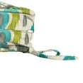 thumbnail image 3 of Jordan Manufacturing 24" x 24" Paso Turquoise Multicolor Ikat Square Outdoor Deep Seat Cushion with Ties and Welt (2 Pack), 3 of 10