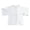 White, variant on Trendfront Womens Summer Crew Neck Elbow Sleeve Tops Cropped Length Solid Color Tees Plain Casual Everyday Style Wear T-Shirts