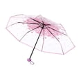 thumbnail image 2 of Lluvia Para Mujer, Portátil, Transparente, Estampado De Flores De Cerezo, Tres Paraguas De Lluvia Plegables Para Tomar Fotos Yuarrent HA043330-04, 2 of 6
