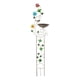 thumbnail image 1 of Baño para pájaros con enrejado para plantas, soporte de hierro para plantas de jardín, pequeño, decorativo para exteriores colibrí, 1 of 8