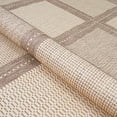 thumbnail image 3 of Couristan 7.5' Khaki Brown and Beige Patterned Square Area Throw Rug, 3 of 3