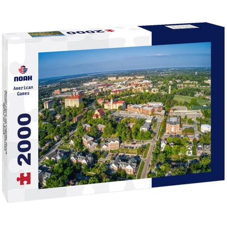 Noah Jigsaw Puzzle Aerial view of Castle Rock, Colorado with Christmas lights at dusk 2000 pieces