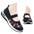 thumbnail image 3 of Orthopedic Shoes for Women Floral Embroidered Breathable Casual Walking Sneakers, 3 of 7