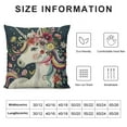thumbnail image 5 of Nawypu Pillow Covers Beatiful Unicorn Throw Pillow Covers Flower Leaf Rainbow Star Quote I Believe Decorative Pillows Case, 5 of 5