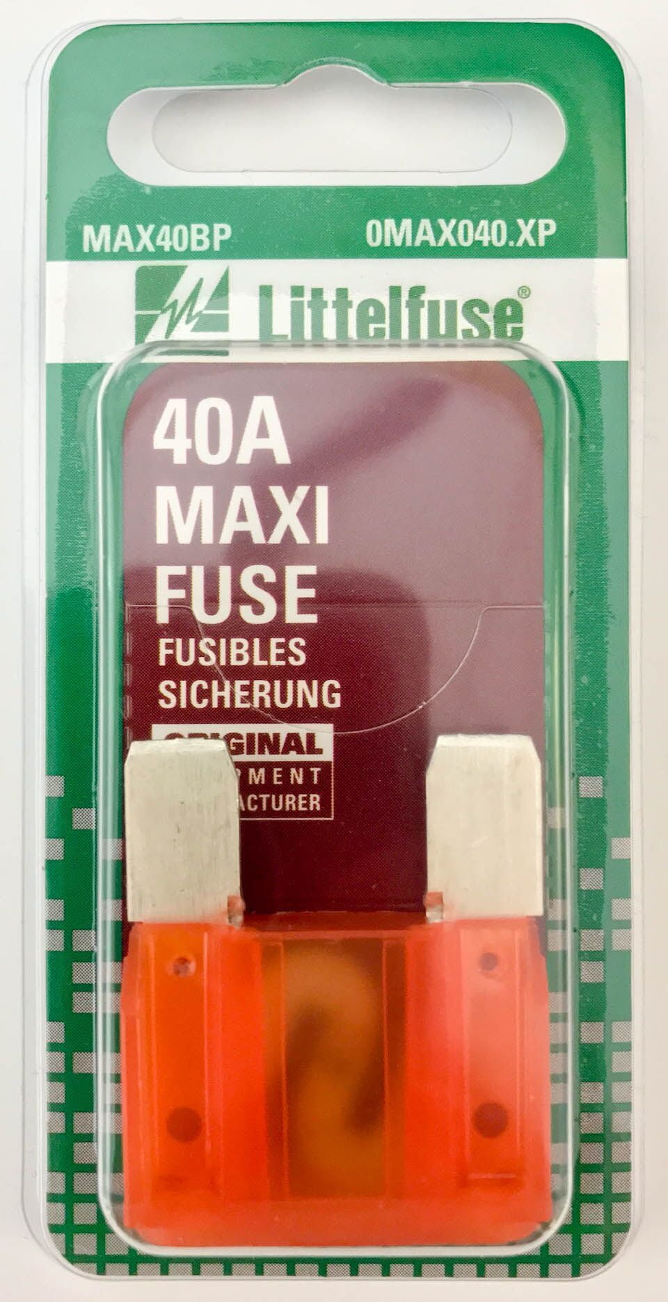 40 amp STANDARD CAR BLADE FUSES 40A ORANGE BLADE FUSES 50 PACK
