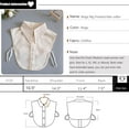 thumbnail image 3 of Zhengup Chiffon Detachable Fake Collar,Half Shirt Blouse Dickey Collar Faux False Collar Elegant for Women Girls, 3 of 3