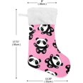 thumbnail image 2 of Coolnut Christmas Stockings 1PCS,Cute Panda Baby Big Xmas Stockings Gift Decorations and Party Supplies,Used for Fireplace Decoration Socks Christmas Tree Decoration, 2 of 7