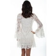 thumbnail image 2 of Scully HC557-IVO-XXL Women Lace Dress with Flare Sleeves, Ivory - 2XL, 2 of 2
