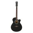 thumbnail image 3 of Veryke 40 inch Spruce Front Cutaway Folk Guitar with Bag & Board & Wrench Tool for Music Lovers - Black, 3 of 12