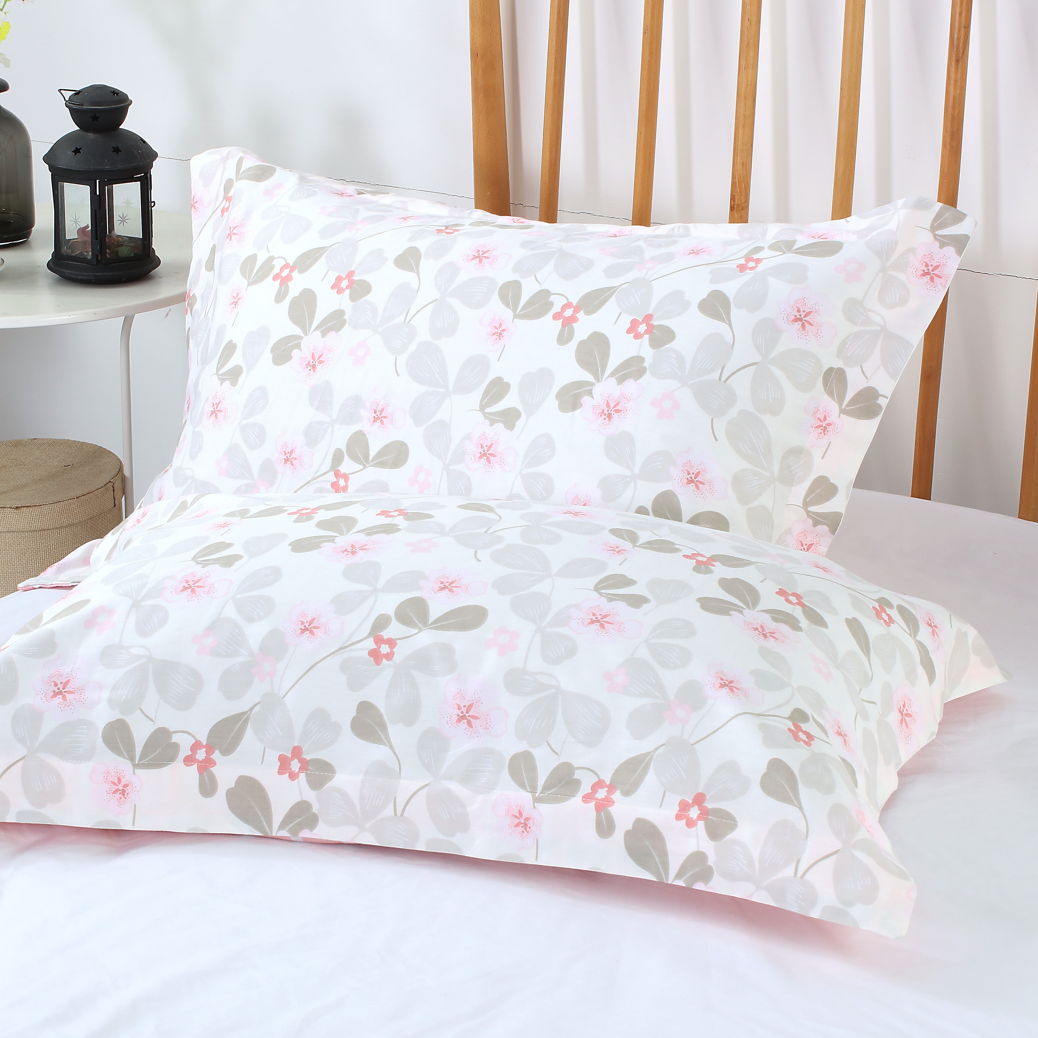 Swanson Beddings Pink Blossom 3-Piece 100% Cotton Bedding Set: Duvet Cover and Two Pillow Shams (King) (Comforter is NOT included)