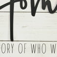 thumbnail image 4 of "Home" White Wood Metal Wall Decor, 4 of 5