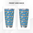 thumbnail image 3 of Logiee Corgi Dog Face Print 20OZ Car Cup with Lid, Stainless Steel Vacuum Insulated Double Wall Travel Tumbler, Durable Insulated Coffee Mug,Thermal Cup with Straw-Straw Three-piece Set, 3 of 8