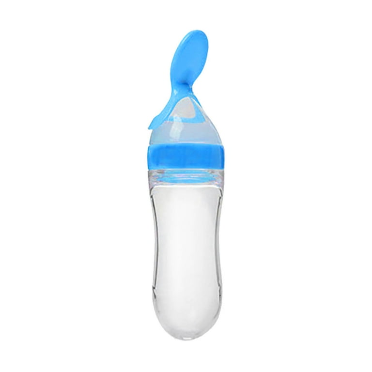 YOHOME Baby Rice Paste Bottle Infant Food Supplement Bottle Rice Paste Spoon