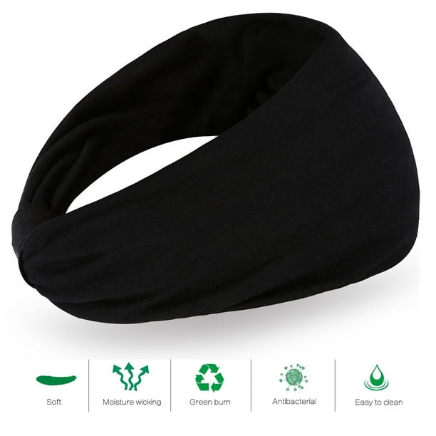 Yosoo 2 PCS Wide Bandana Headband Sweatband Wrap Head Hair Band for man women Yoga Running - Walmart.com