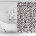 thumbnail image 4 of Spring Flowers Shower Curtains for Bathroom Waterproof Fabric Bath Curtains Decor Bath Tub Curtain Farmhouse Purple Pastoral Floral Leaf Decorative Shower Curtain Sets with 12 Hooks, 72x72 Inch, 4 of 6