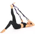 thumbnail image 4 of Stretching Strap -Non-Elastic Yoga Strap - TheHome Workout Stretch Strap for Physical Therapy - Black Purple, 4 of 5