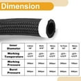 thumbnail image 4 of Kit de línea de combustible Unique Bargains de 5/8" 7.51 pies manguera de vacío manguera de combustible automotriz con 8 abrazaderas 1 juego, 4 of 7