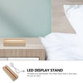 thumbnail image 3 of 1pc Wood Board Luminous Stand Wooden Lighting Light Base Household Light Base, 3 of 8