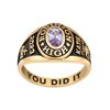 Order Now for 2025 Graduation, Freestyle Class Rings Petite Oval Birthstone Rings, Sterling Silver