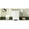 thumbnail image 6 of Modern 24" Bathroom Vanity, Ceramic Sink, Adjustable Drawers, Construction, Clean Lines Storage Cabinet With Basin, Sleek Design, Shelf Levels, White Finish, 6 of 7