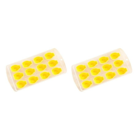 

Redempion Plastic TPR Ice Cube Tray Freeze Mould Bar Jelly Pudding Mold Cute Shape Random Color - Type 1 No.01 2PCS