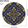 thumbnail image 2 of Coolnut Round Tablecloth Style of Psychedelic Mosaic Modern Table Cover for Home Decoration Washable Table Cloth for Dinner Picnic 60in, 2 of 5