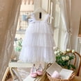 thumbnail image 6 of JAJAHO Polka Dot Tutus For Girls Dress 3 Layers Sleeveless Fluffy Tiered Dress Toddler Baby Girl Clothes 6M-6Y Stylish Dresses, 6 of 6