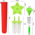 thumbnail image 3 of Popsicle Mold, 12Pcs Reusable DIY Popsicle Molds, 6 Popsicle Molds, 3 Silicone Popsicles, Silicone Brush and Funnel, Ideal for Kids and Adults - BPA a, 3 of 4