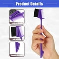 thumbnail image 5 of Vocoste Dual Comb Eyebrow Brushes Eyelash Eyebrow Travel Makeup Tool Purple 6.77" Length, 5 of 7
