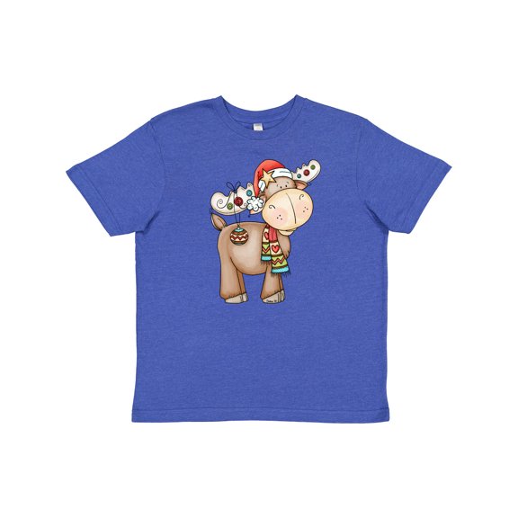 Inktastic Christmas Molly Moose Youth T-Shirt
