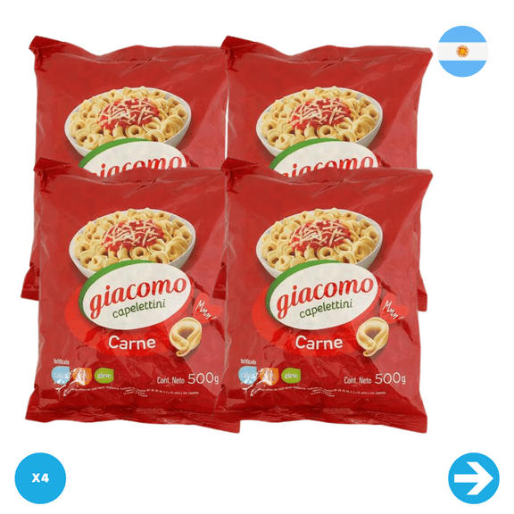 Giacomo - Capelletini Carne - 500 Gr - 4 units