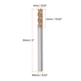 thumbnail image 2 of Uxcell 4mm x 12mm x 4mm x 50mm AlTiN Coated Carbide 4 Flutes Square End Mill Milling Cutter, 2 of 5