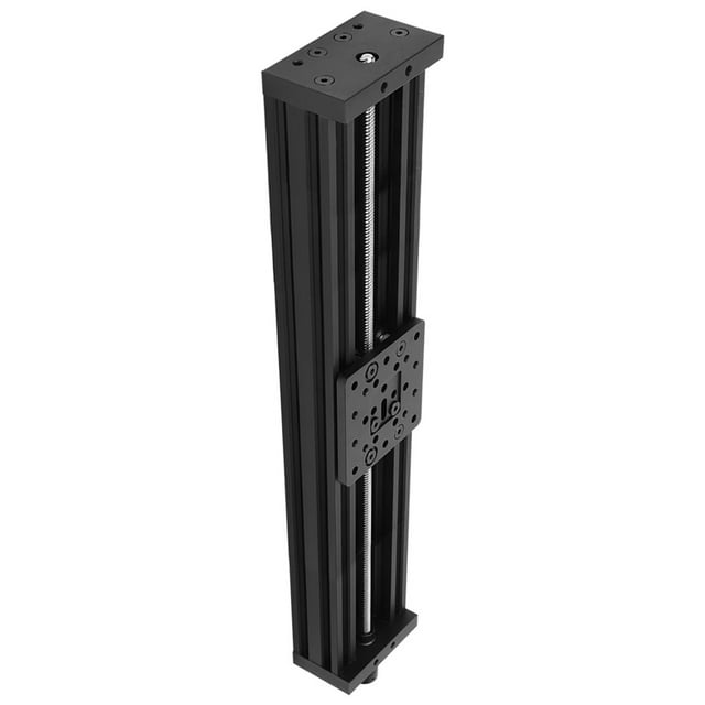 Screw Slide Linear Table, Durable Liner Slide, Practical 250-500Mm Black/Silver For 3D Printer Automation Industry Black 500mm