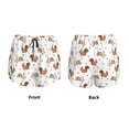 thumbnail image 4 of Disketp Rabbit And Squirrel Print Women's Shorts Workout Shorts for Athletic Gym Running Shorts with Phone Pockets Small, 4 of 8