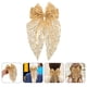 thumbnail image 3 of 2 pinzas para el pelo con lazo extragrande y lentejuelas para mujer, accesorios brillantes con purpurina, horquilla con lazo de moda para la nuca., 3 of 3