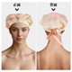 thumbnail image 2 of Bonete de cabello floral de seda sintética Unique Bargains con correas ajustables, gorro de dormir para mujeres en amarillo y rosa, 2 of 6