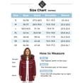 thumbnail image 2 of Wantdo Women's Long Coat Insulated Winter Jacket Waterproof Outerwear Coat with Hood Wine Red XL, 2 of 7