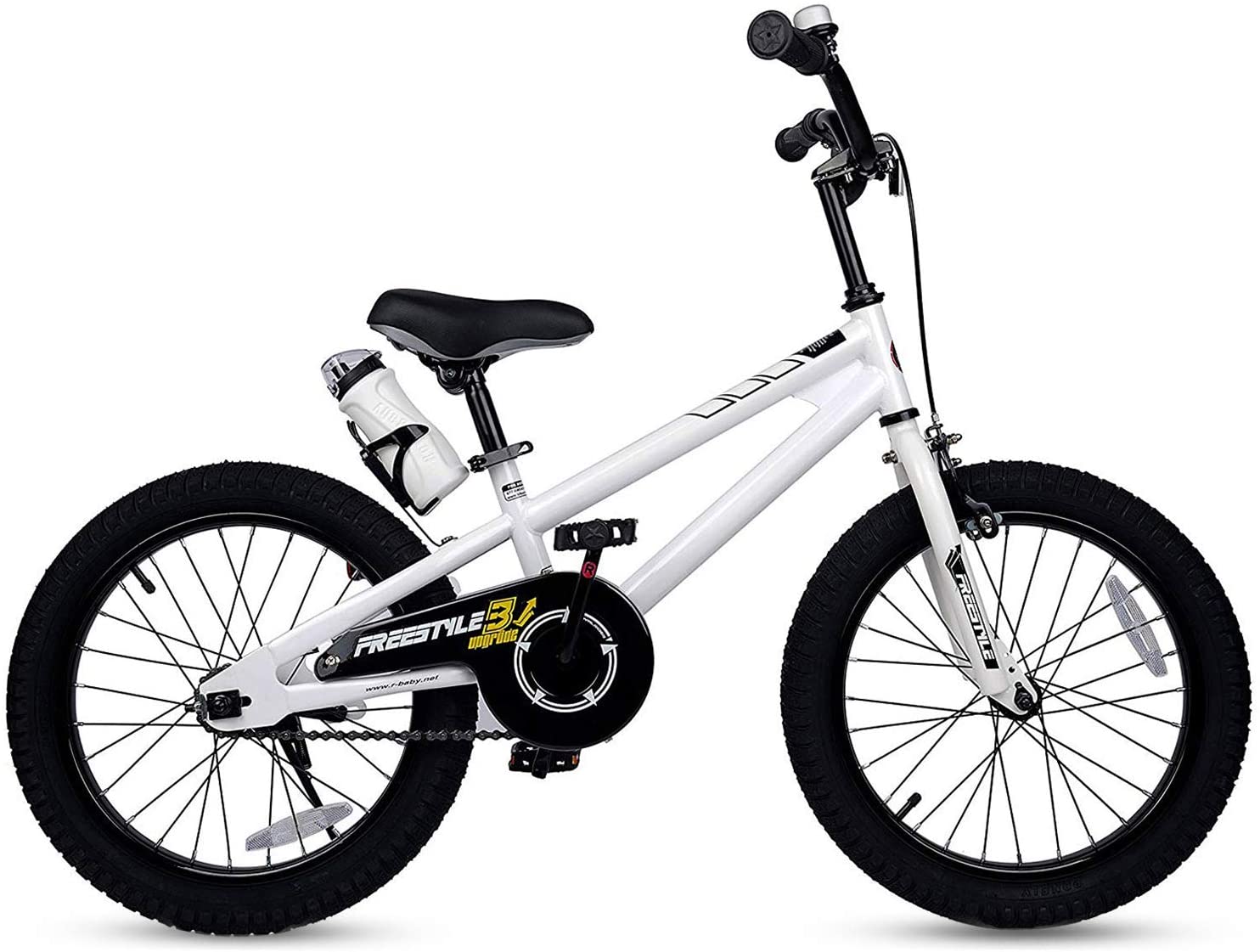 RoyalBaby V/élo Enfants Gar/çon Fille Freestyle BMX Stabilisateurs V/élo Bicyclette V/élo Enfant 16 Pouces Orange